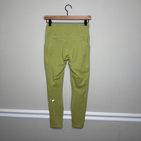 Fabletics Oasis PureLuxe High Waisted 7/8 Bright Green Leggings - Picture 5 of 5